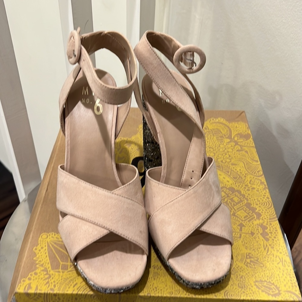 Mix no.6 size 8 platform sparkly platform shoes - Picture 2 of 4